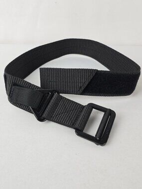 Black Tactical Utility Belt Adjustable Heavy Duty Nylon Military Style